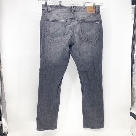 Volcom grey Kinkade regular tapered leg jeans skater 38x34 gray black - Picture 6 of 7